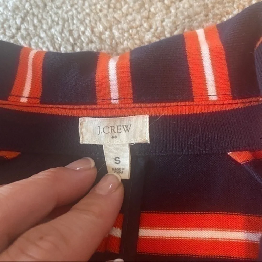 Striped J. Crew cotton blazer